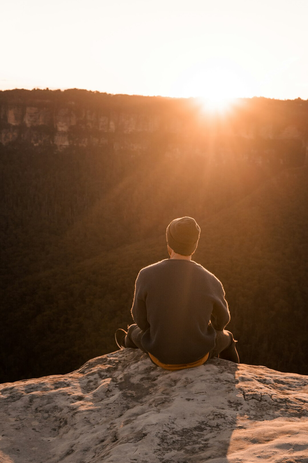 person reflecting on life goals